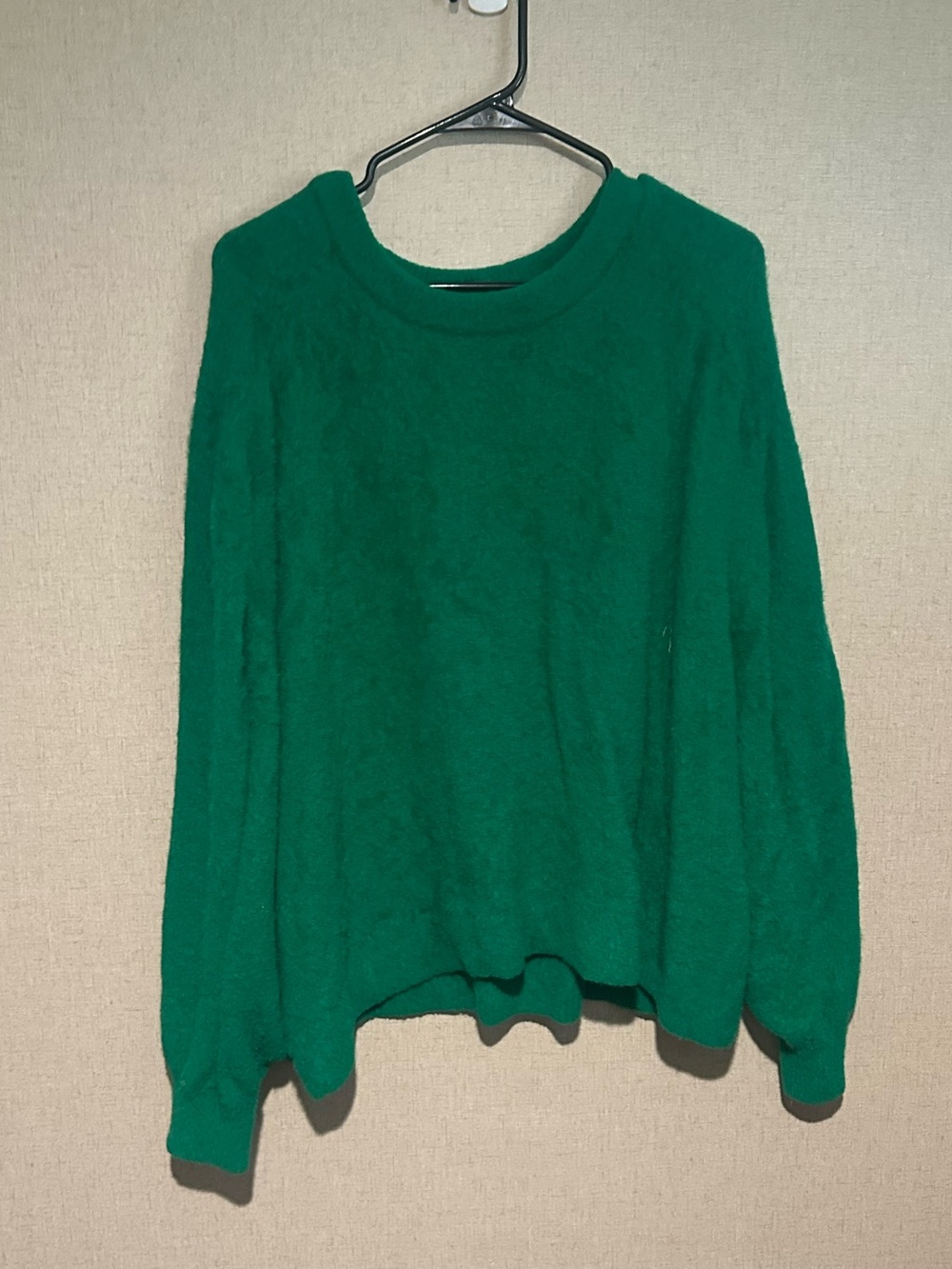 Aerie Small Oversized Emerald Green Crewneck Sweater